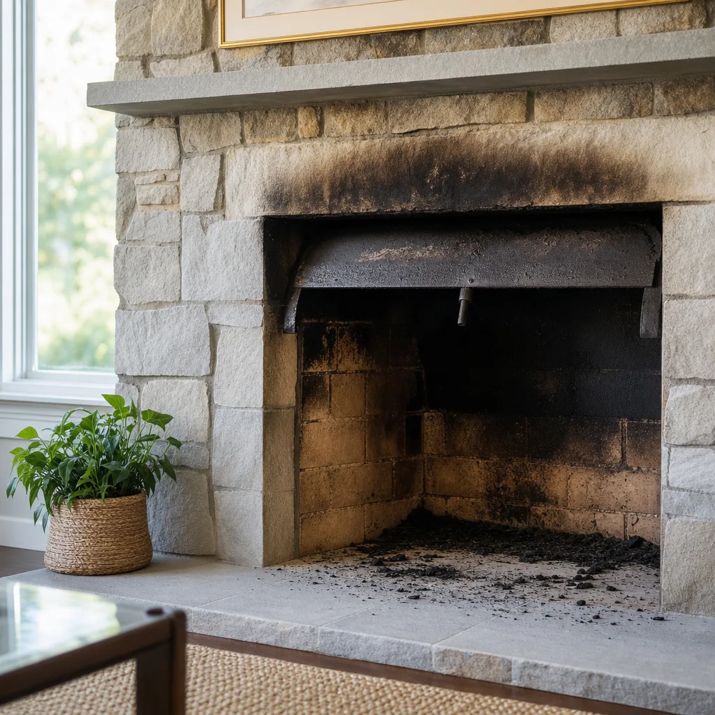 Illustration for chimney cleaning in Old Greenwich