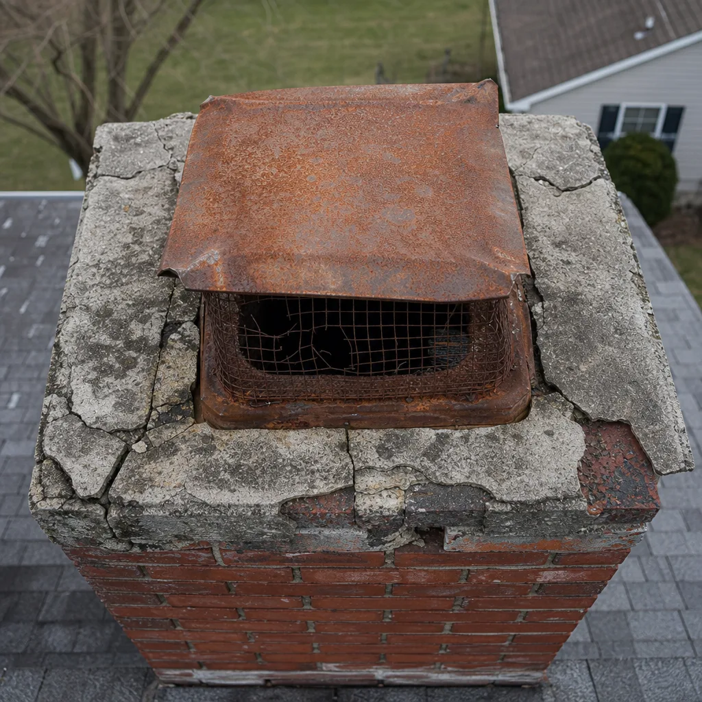 Illustration for chimney cleaning in Orange
