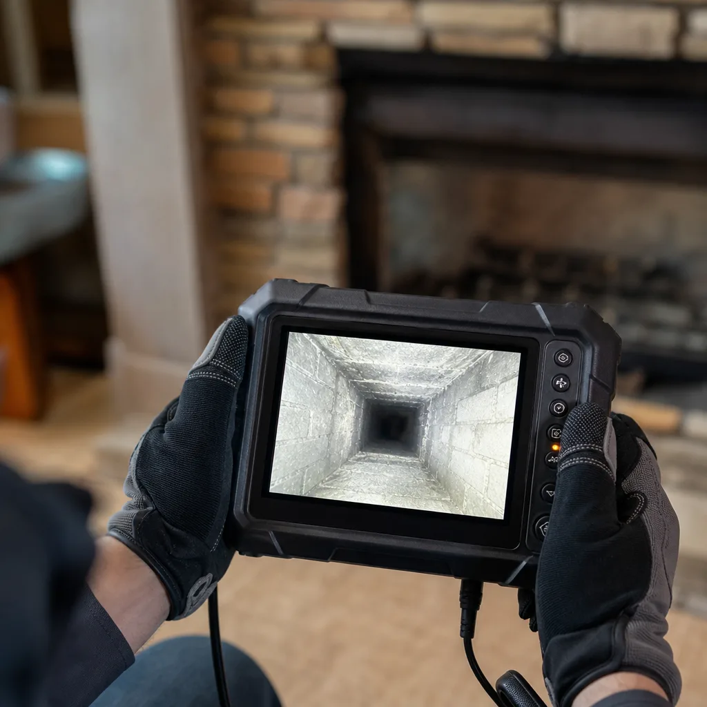 Illustration for chimney cleaning in North Branford